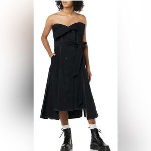 MAKING THE CUT Women's Deconstructed Strapless Coat Dress